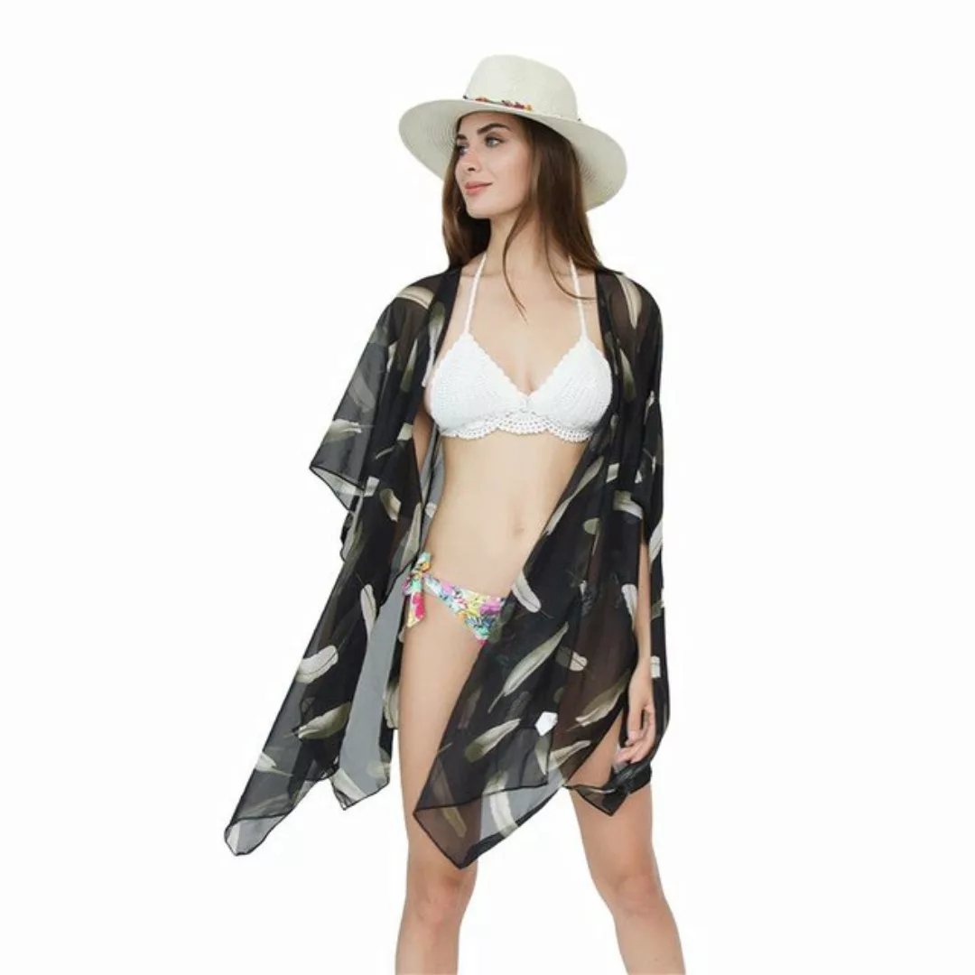 AUKUU Strandkleid Sommerreise modischer Allround-Cardigan Bikini Cape günstig online kaufen