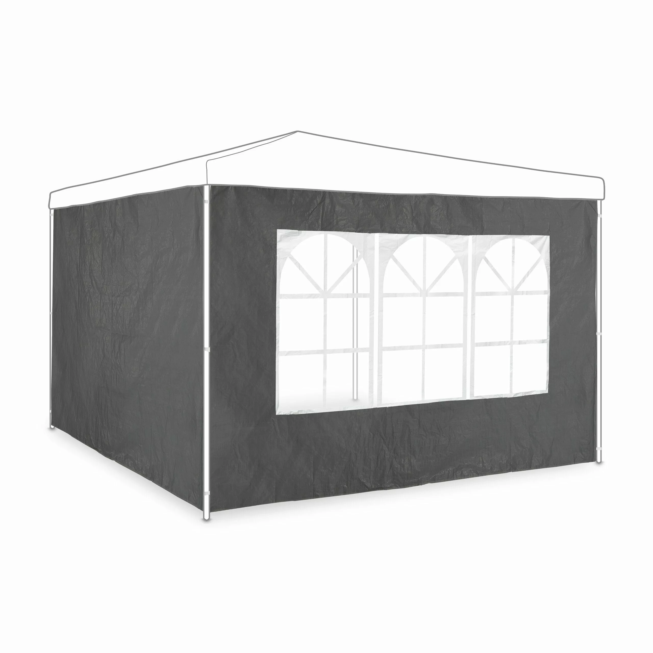 relaxdays Pavillon Seitenwand 2er Set grau günstig online kaufen