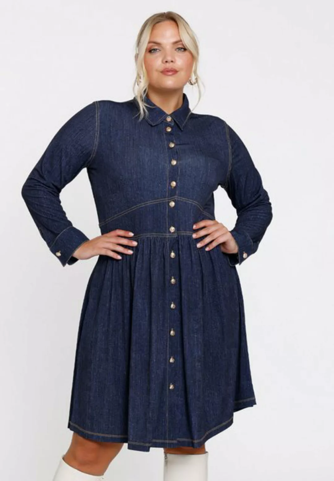 Yoek A-Linien-Kleid mit Langarm günstig online kaufen