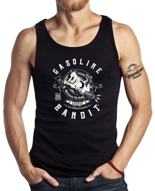 GASOLINE BANDIT® Tanktop für Hot Rod Biker Racer Motorradfahrer: Mechanic o günstig online kaufen