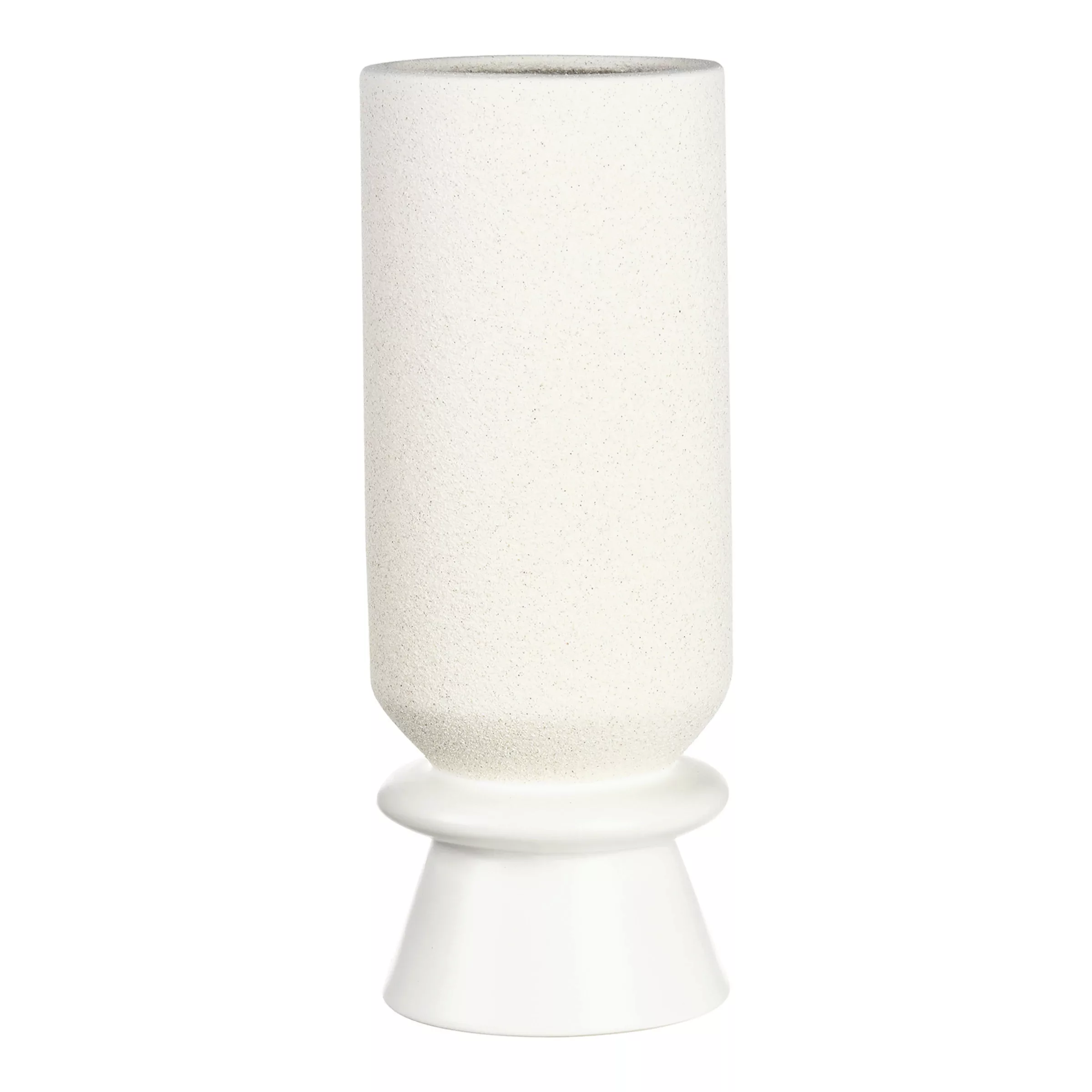 Vase MANDY ca.11,6x11,6x30cm, hellgrau günstig online kaufen