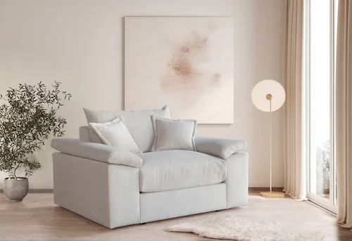 Home affaire XXL-Sessel "Soft&Cosy", in Cord, inklusive 2 Zierkissen günstig online kaufen