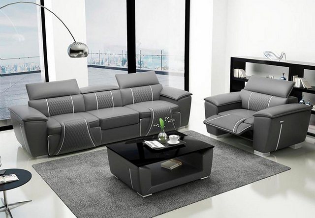 JVmoebel Sofa Multifunktions Couch Relax Sofagarnitur Polster Sofa 3+2+1 Si günstig online kaufen