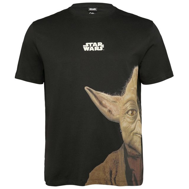 s.Oliver Rundhalsshirt Große Größen Herren T-Shirt schwarz Star Wars™-Front günstig online kaufen