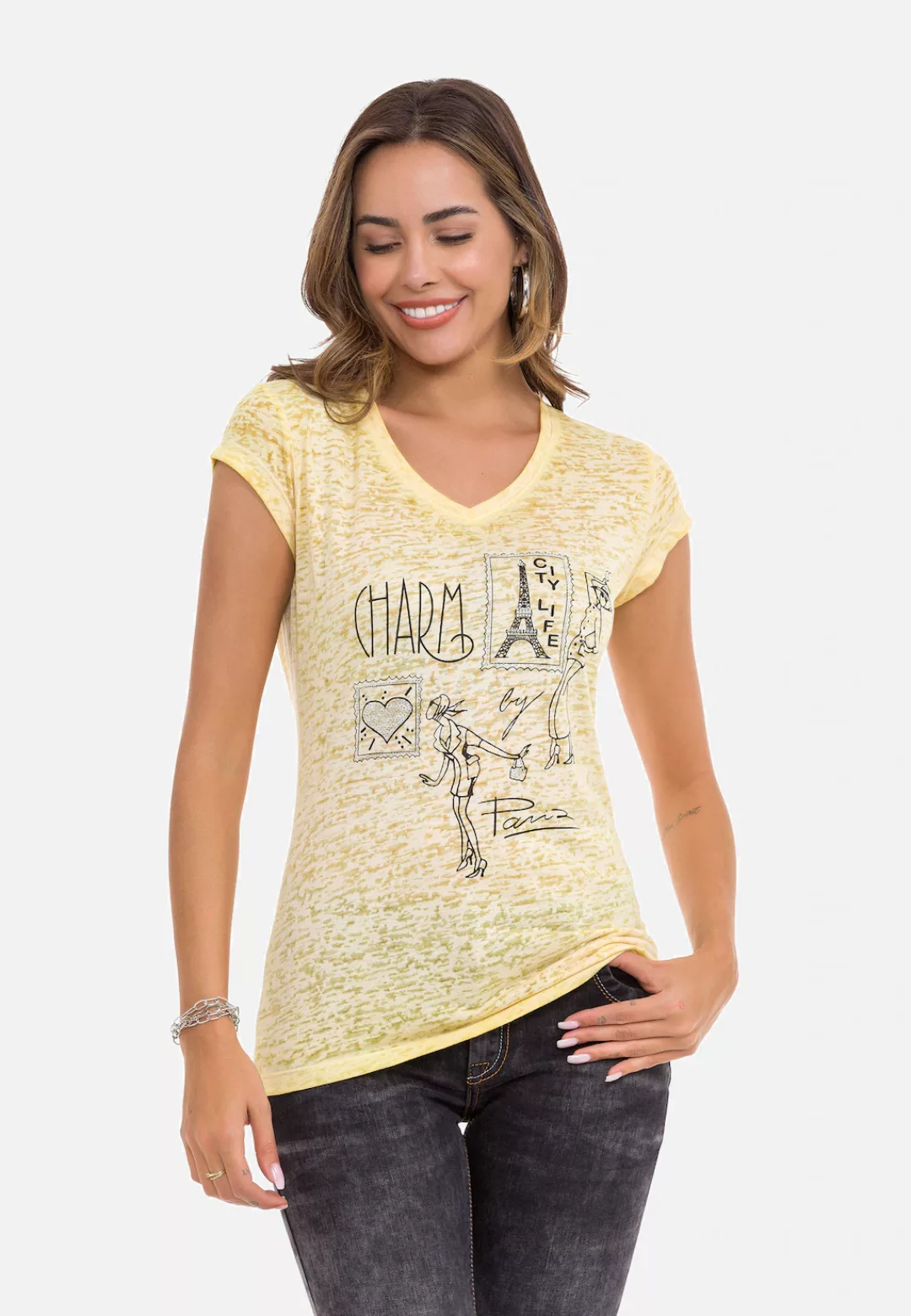 Cipo & Baxx T-Shirt, im tollen Designer-Look günstig online kaufen
