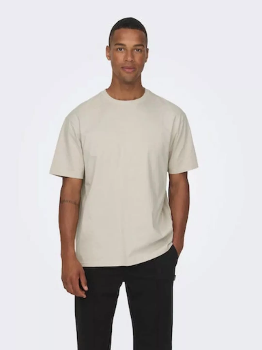 ONLY & SONS T-Shirt T-Shirt Fred Kurzarmshirt Relaxed Fit (1-tlg) günstig online kaufen