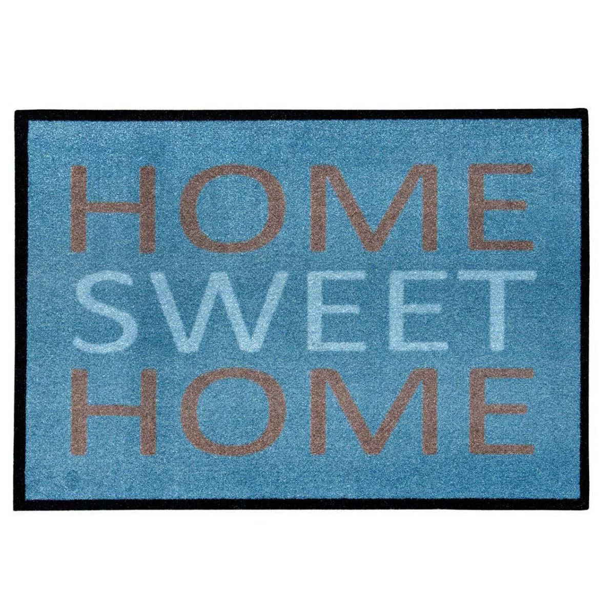 HOMCOM Fußmatte Home Blau 70 x 50  x 0,5 cm günstig online kaufen