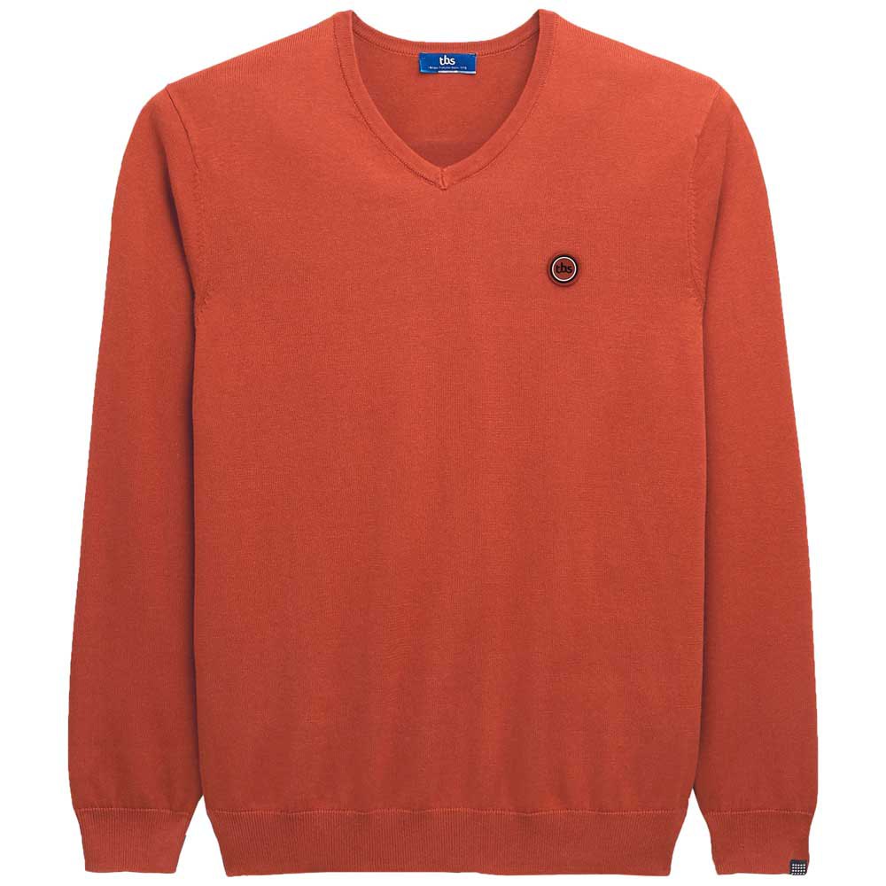 Tbs Ronanver V-ausschnitt Sweater XL Goji günstig online kaufen