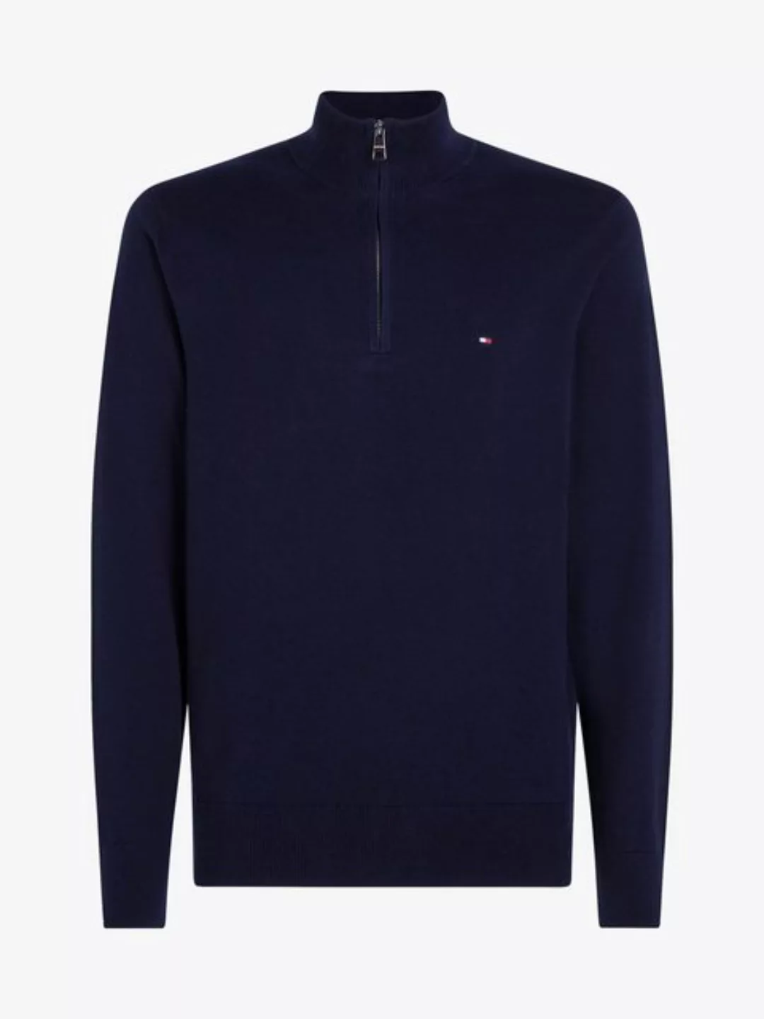 Tommy Hilfiger Troyer PIMA ORG CTN CASHMERE ZIP MOCK günstig online kaufen