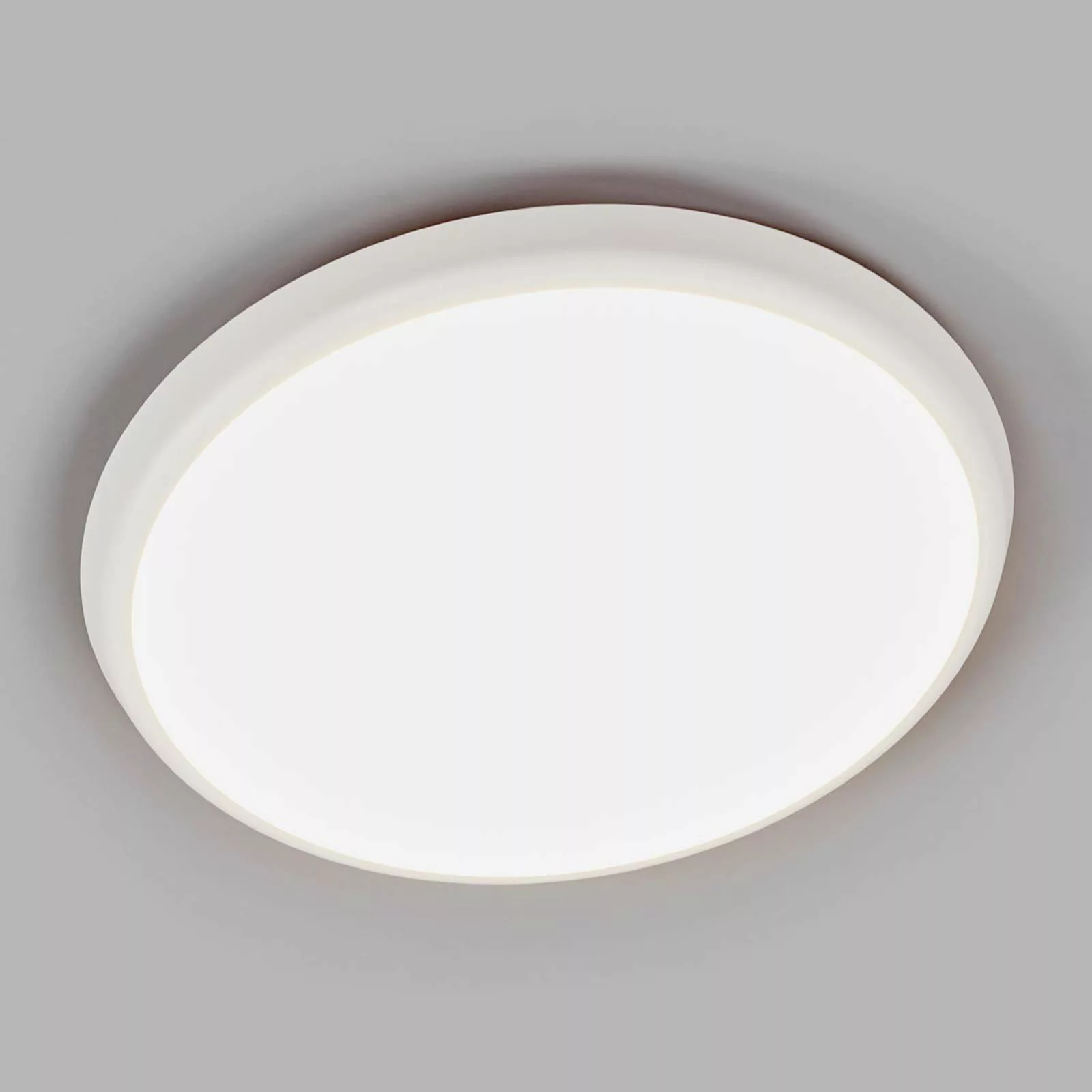 Arcchio LED-Deckenleuchte Augustin, Ø 30 cm, CCT, weiß, IP54 günstig online kaufen