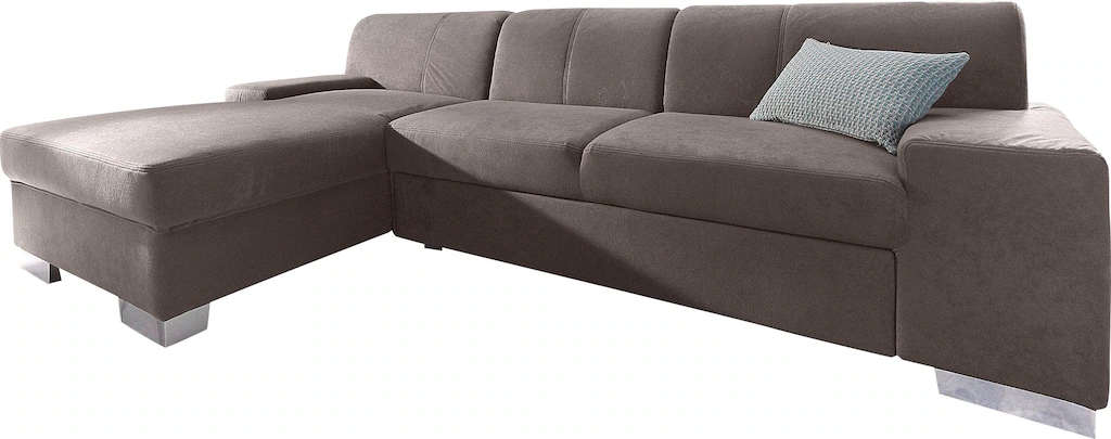 DOMO collection Ecksofa »Star, zeitlose Formensprache, elegante Optik, L-Fo günstig online kaufen