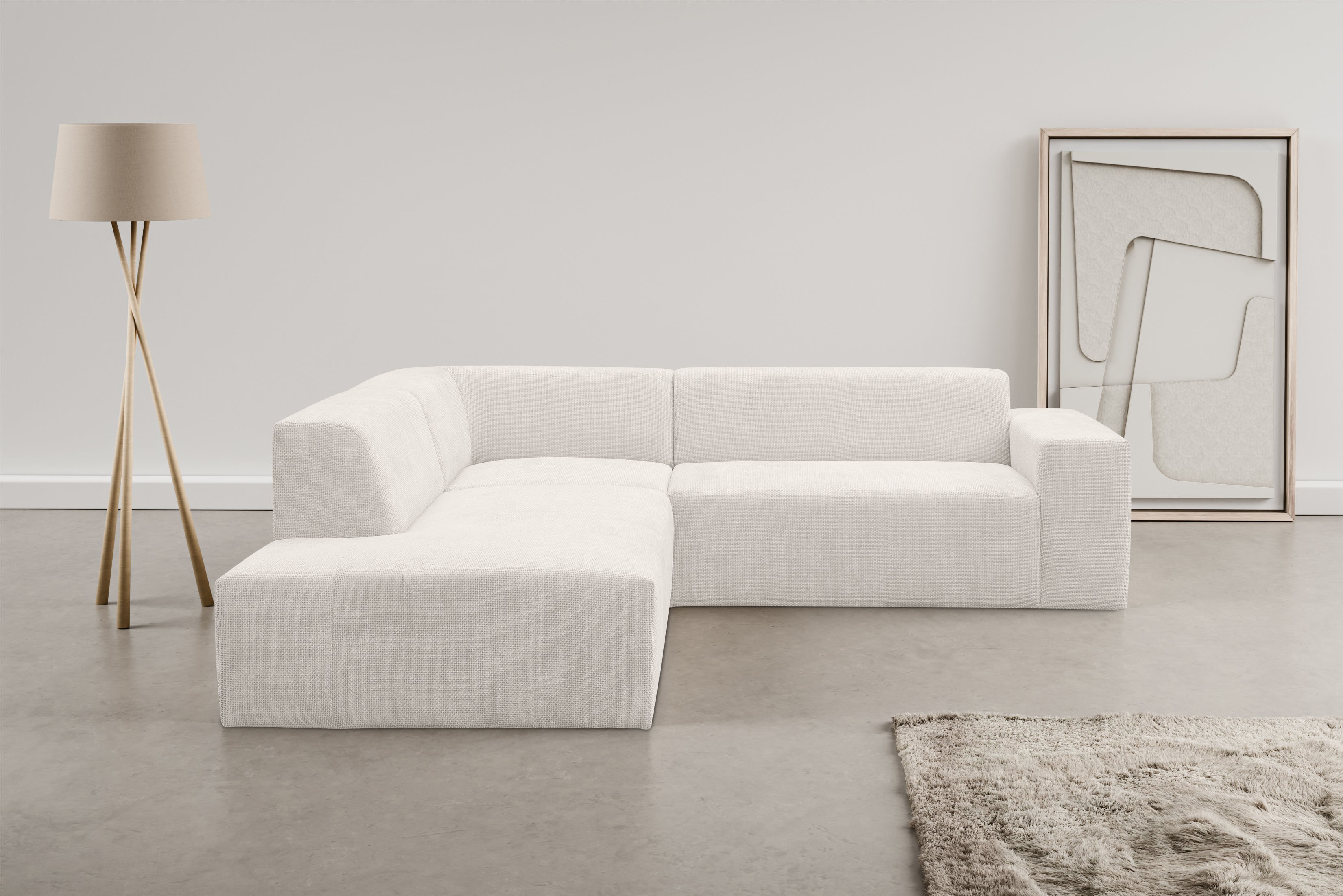 WERK2 Ecksofa "Zeus-M", Curvy Trend Garnitur mit urbaner Optik günstig online kaufen