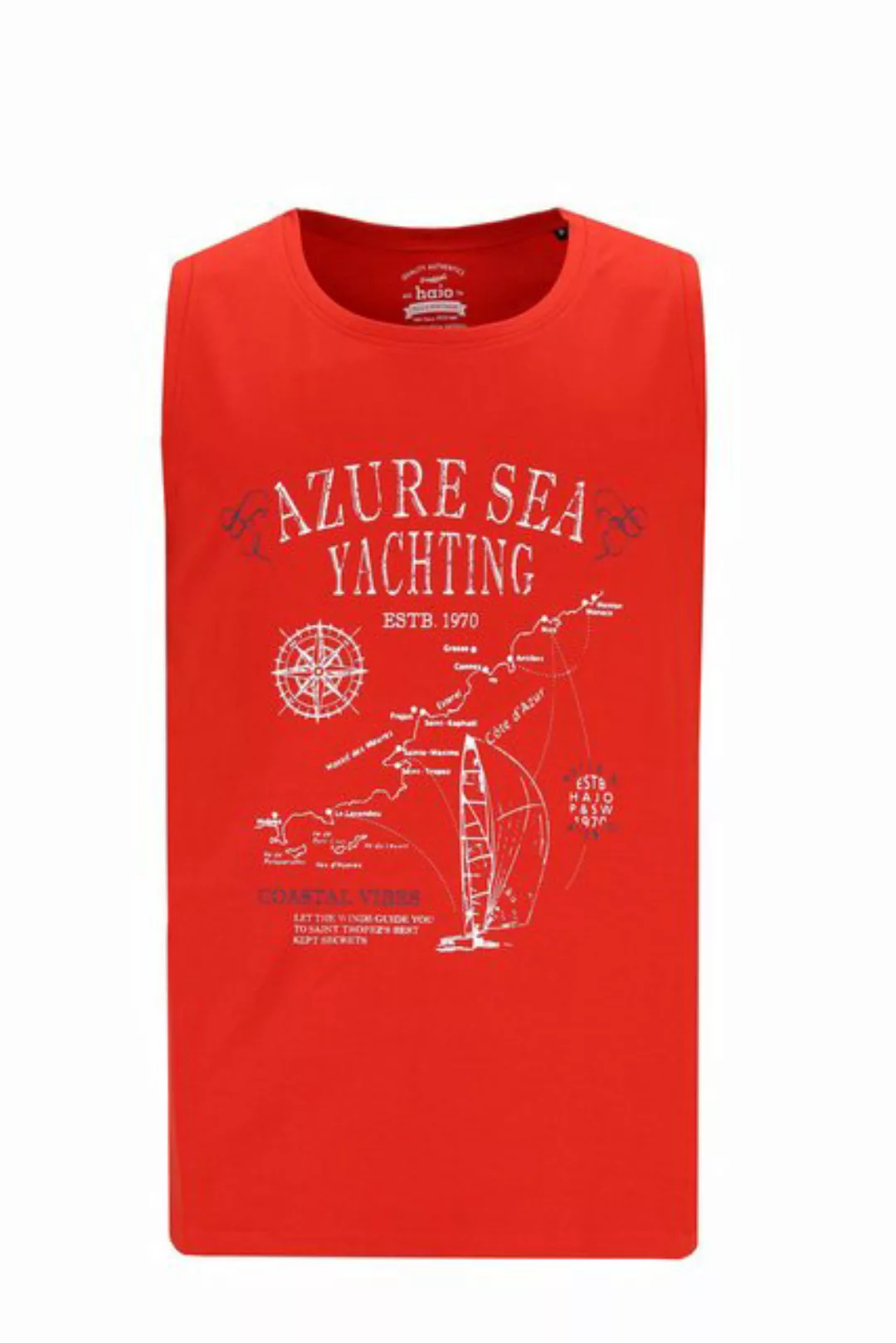 Hajo T-Shirt H AchselshirtAzur Sea Yachting lava günstig online kaufen