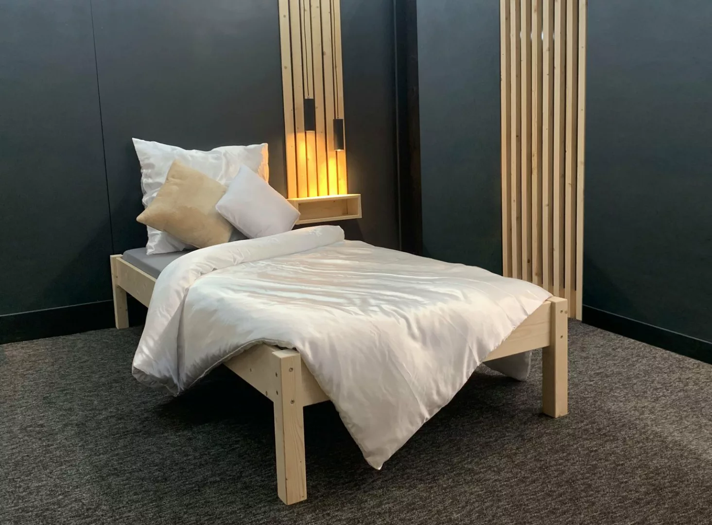 LIEGEWERK Massivholzbett Futonbett Bett Holz Holzbett Bettgestell, 100x200c günstig online kaufen