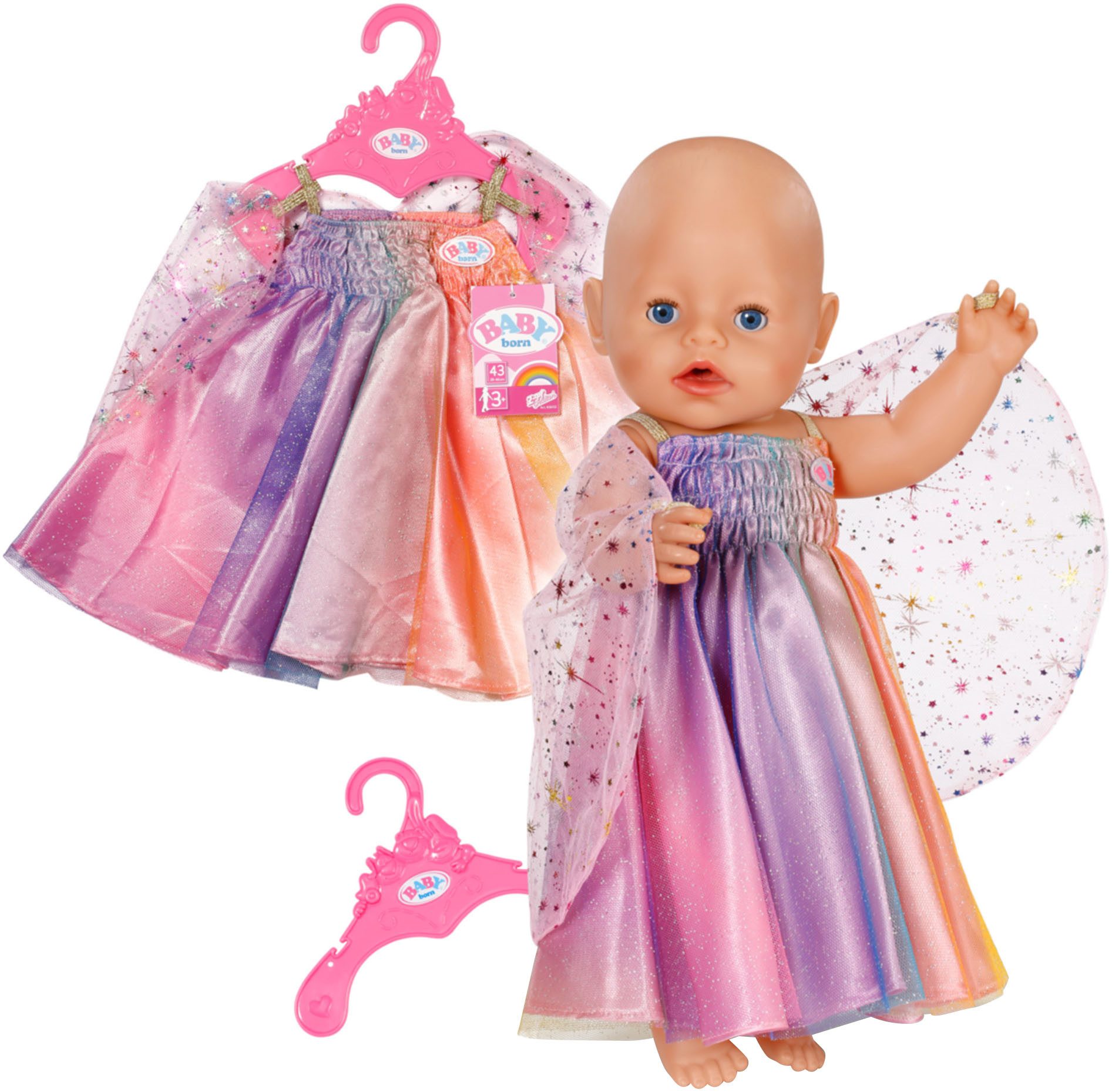 Baby Born Puppenkleidung Regenbogen Kleid, 43 günstig online kaufen