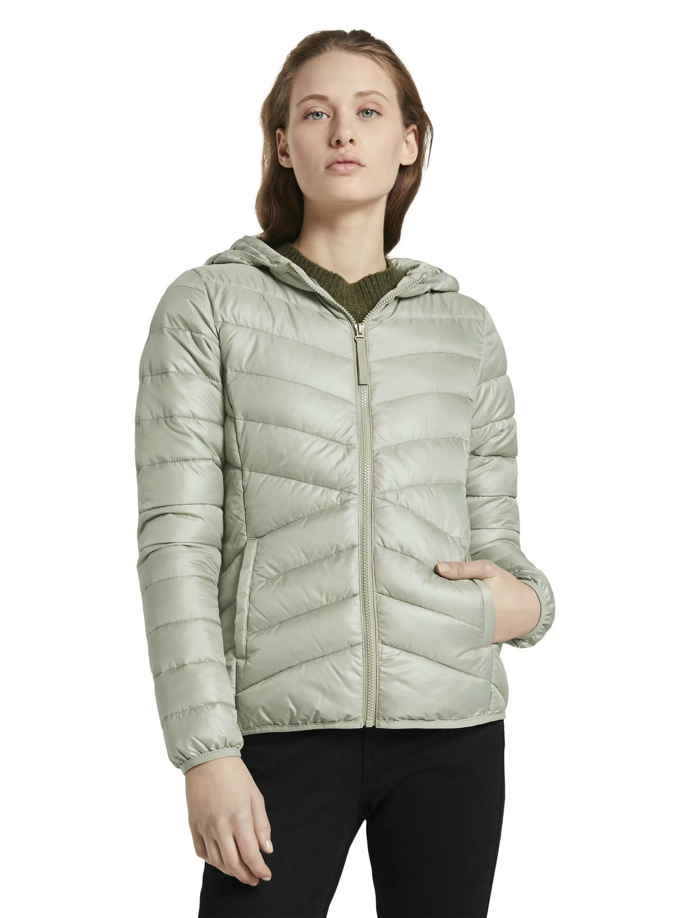 Tom Tailor Denim Jacke Light Puffer khaki günstig online kaufen