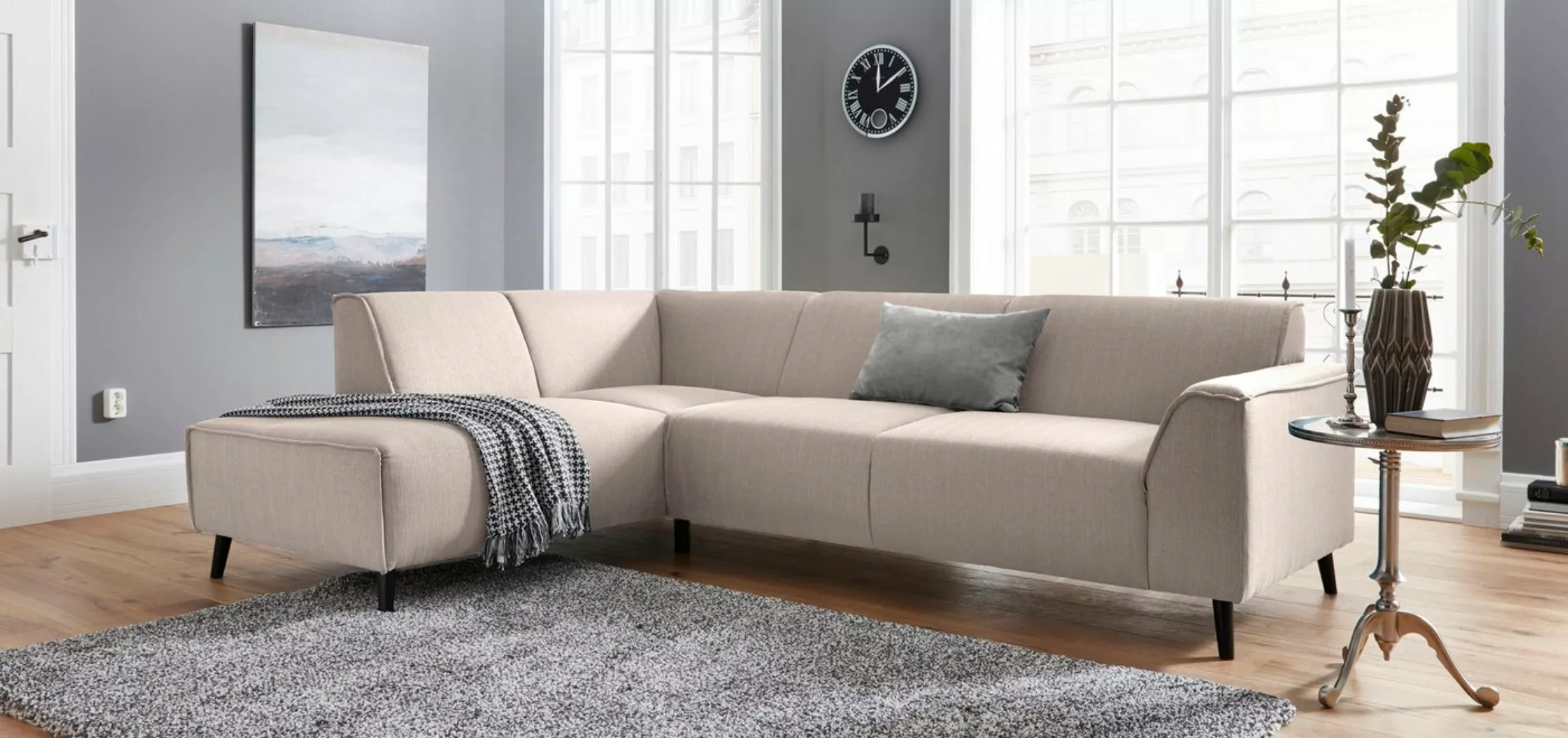 DOMO collection Ecksofa Amora L-Form, mit Ottomane, inklusive komfortablen günstig online kaufen