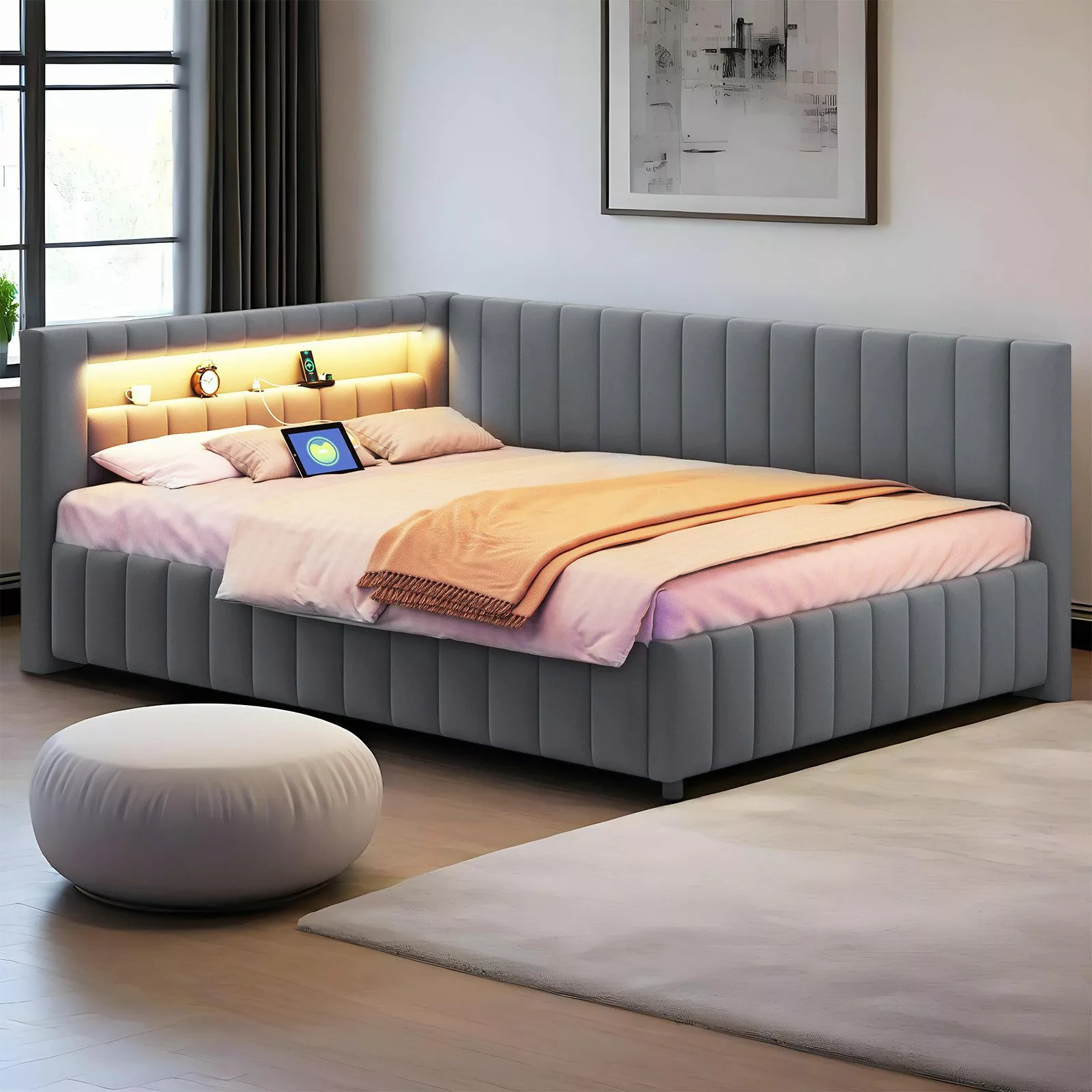 MODFU Polsterbett Daybett Tagesbett Polsterbett Doppelbett günstig online kaufen