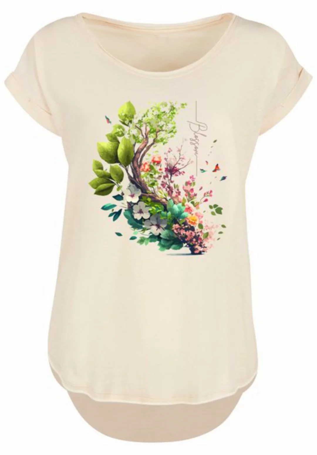 F4NT4STIC T-Shirt Baum mit Blumen Print günstig online kaufen