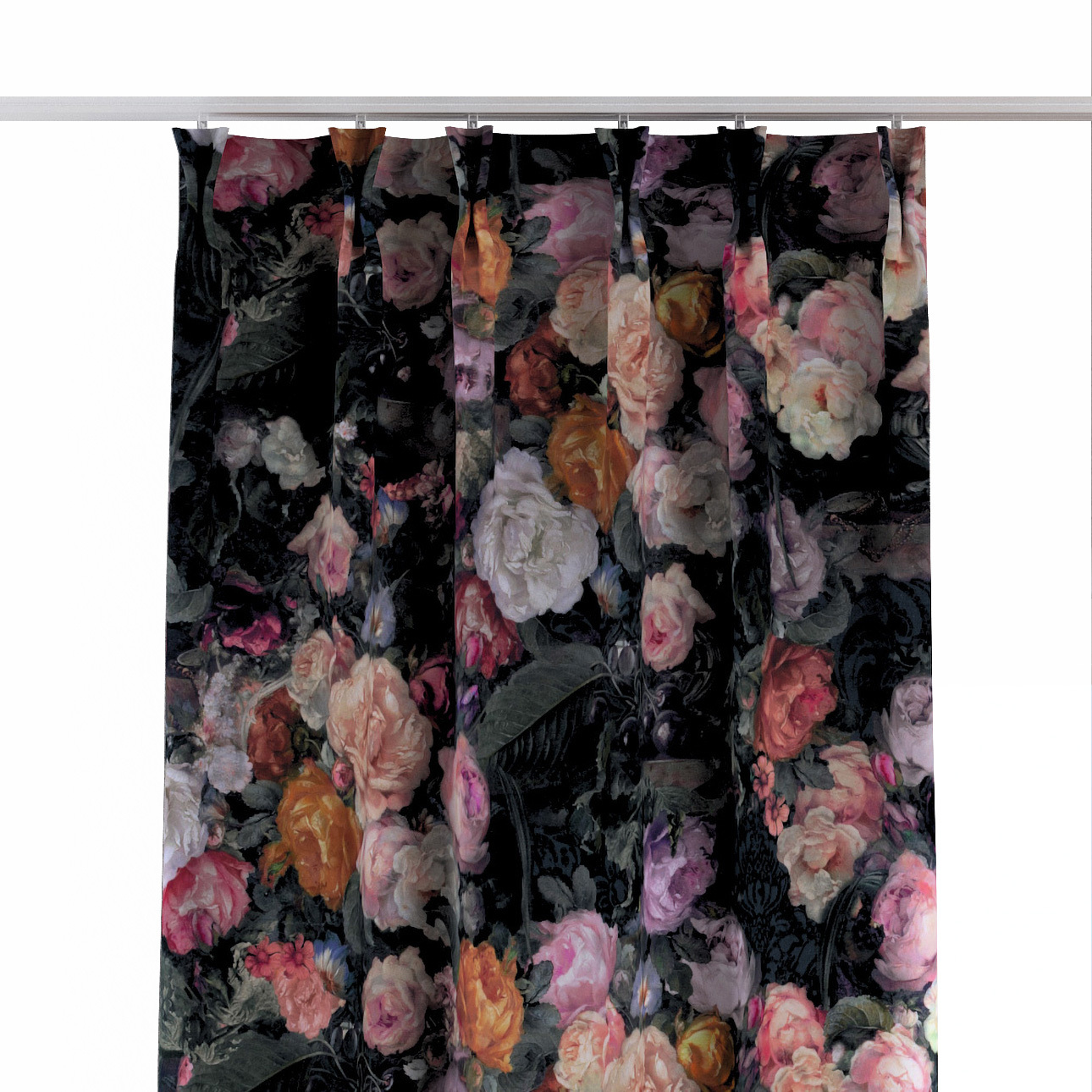 Vorhang mit flämischen 2-er Falten, bunt, Gardenia (161-02) günstig online kaufen
