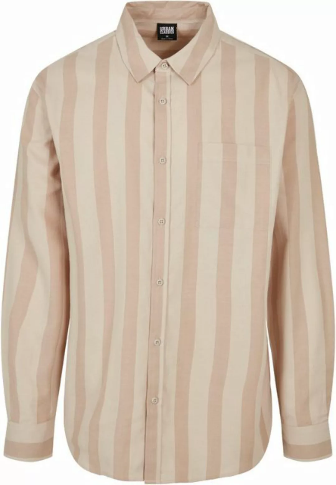 URBAN CLASSICS Langarmhemd Urban Classics Herren Striped Shirt (1-tlg) günstig online kaufen