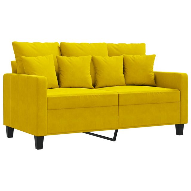 vidaXL Sofa 2-Sitzer-Sofa Gelb 120 cm Samt günstig online kaufen