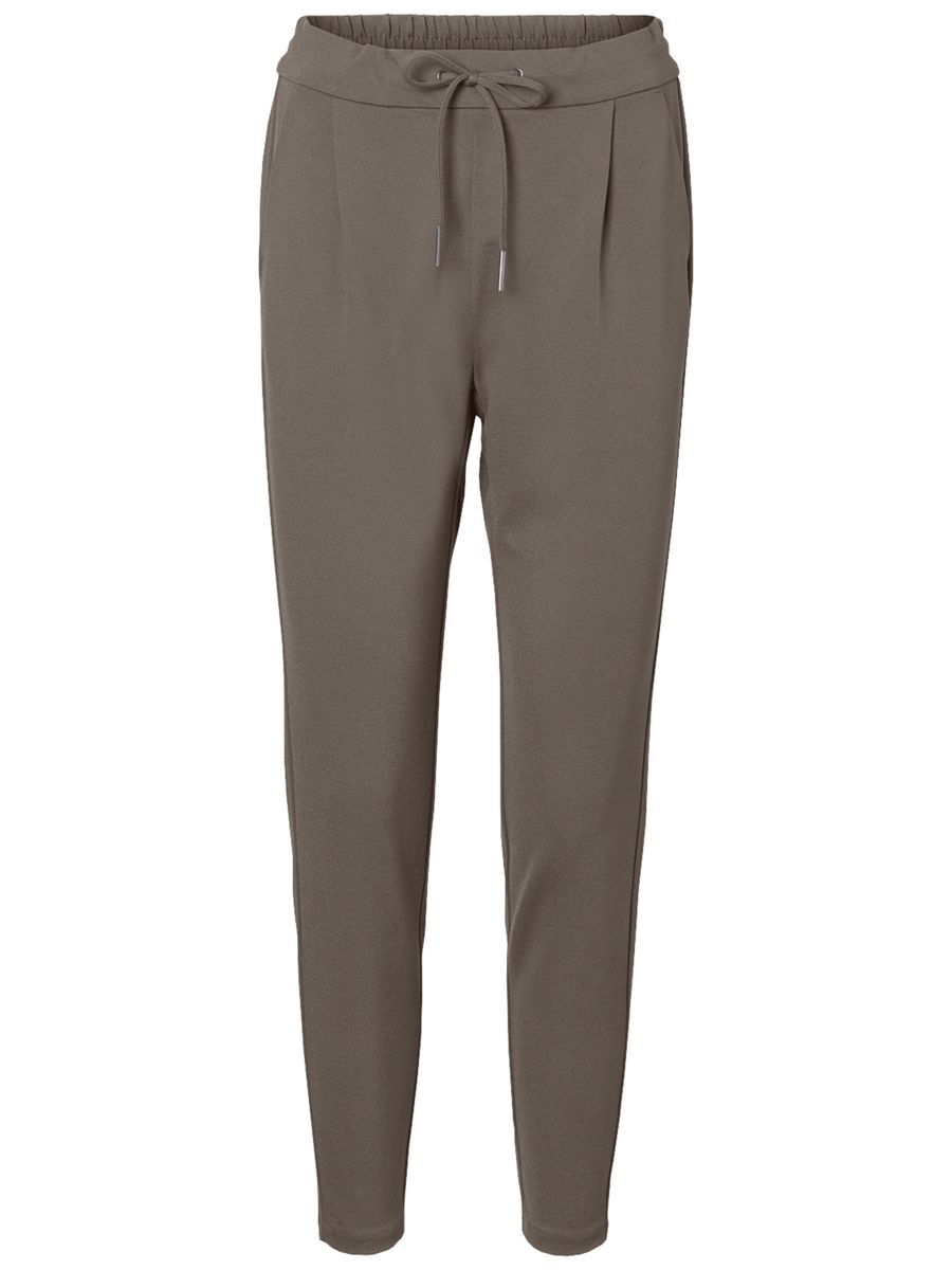 VERO MODA Knöchellange Mid Waist Loose Fit Kordelzug Hose Damen Grau günstig online kaufen