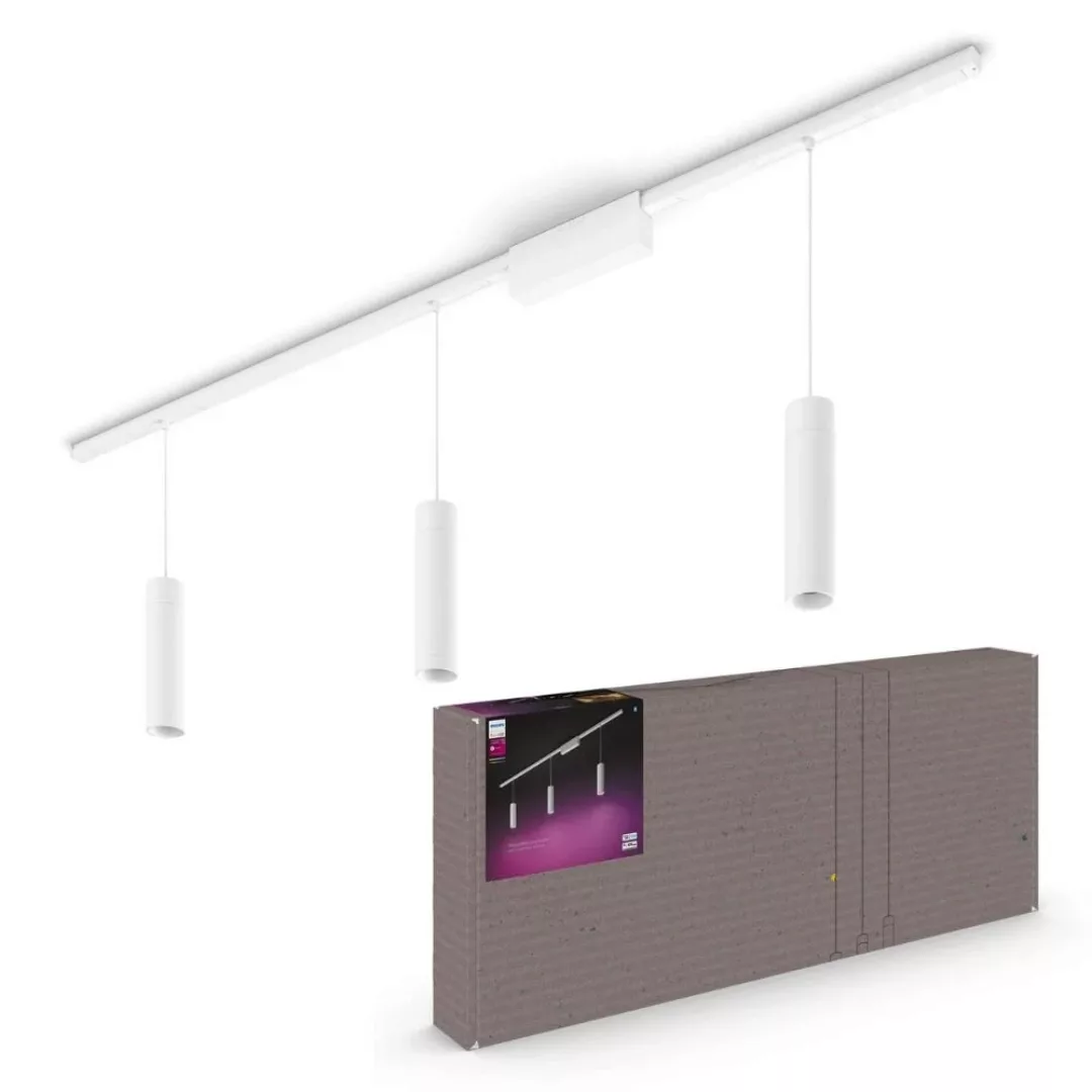 Philips Hue Perifo Schiene, 3 LED-Pendel, weiß günstig online kaufen