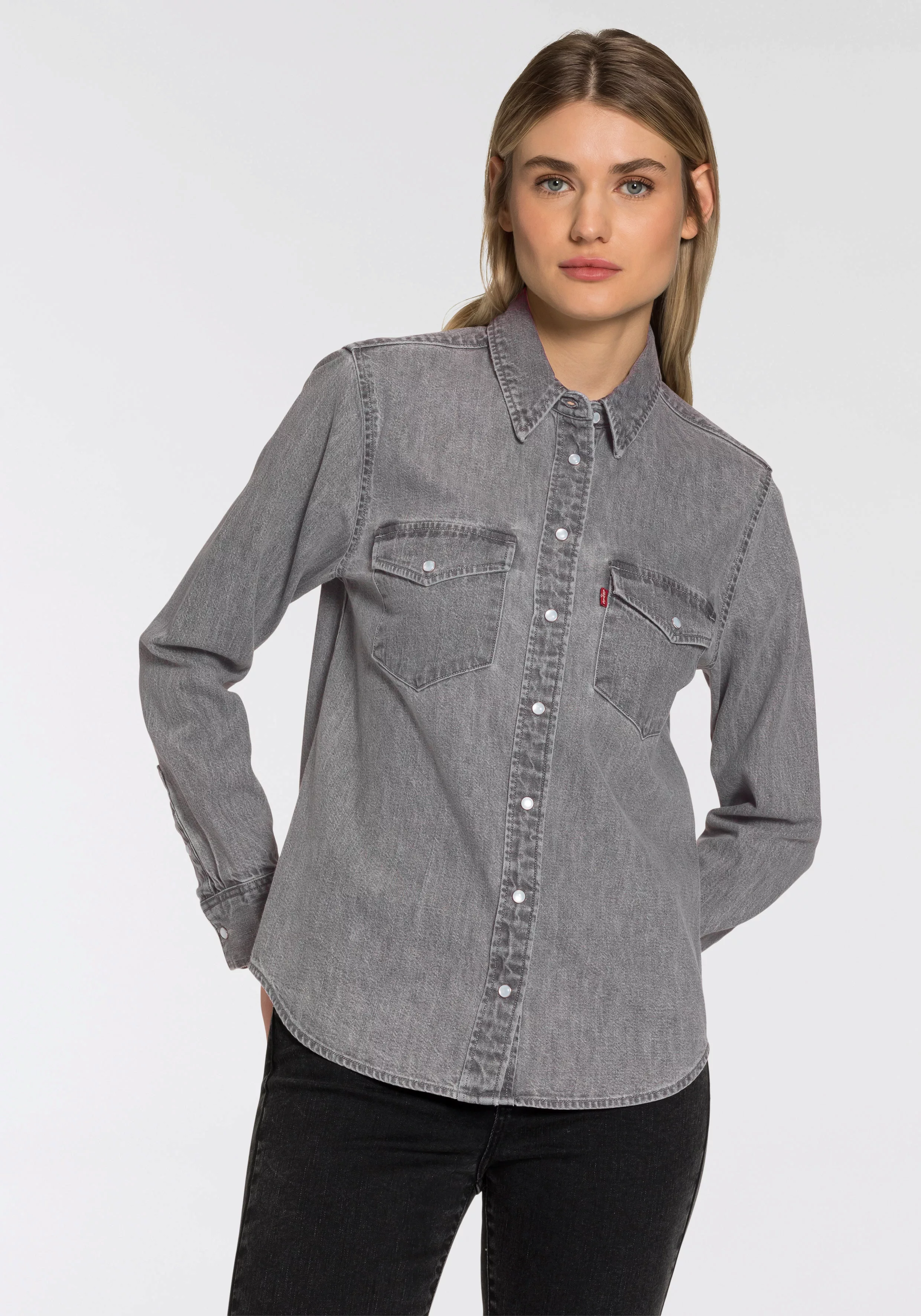 Levi's® Jeansbluse ESSENTIAL WESTERN mit Brusttaschen mit Druckknöpfen günstig online kaufen