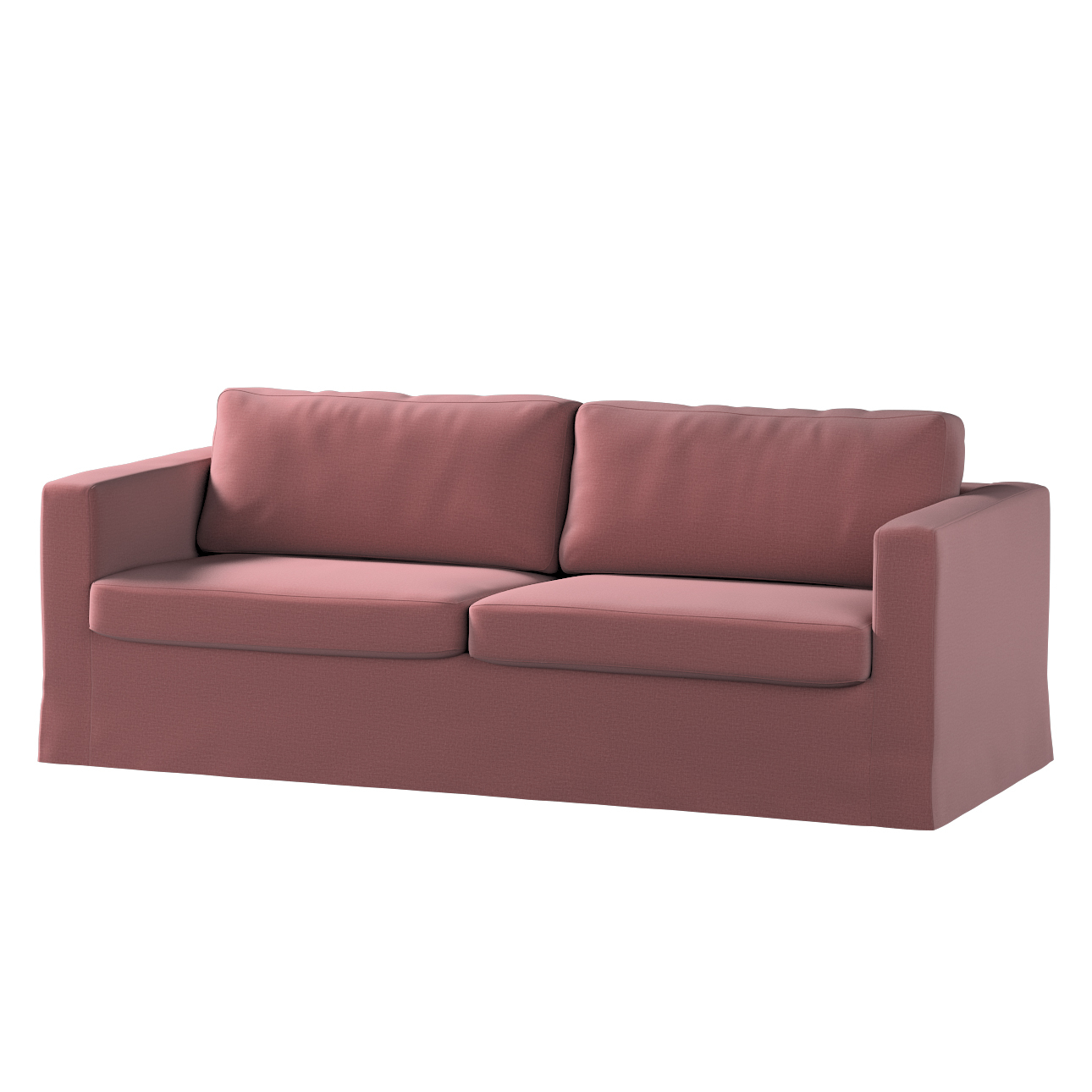 Bezug für Karlstad 3-Sitzer Sofa nicht ausklappbar, lang, violett, Bezug fü günstig online kaufen