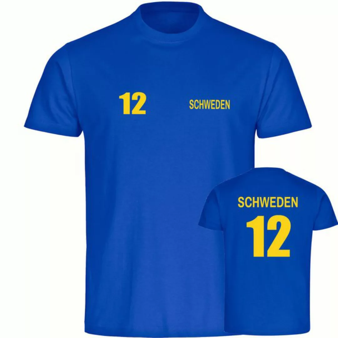 multifanshop T-Shirt Herren Schweden - Trikot 12 - Männer günstig online kaufen