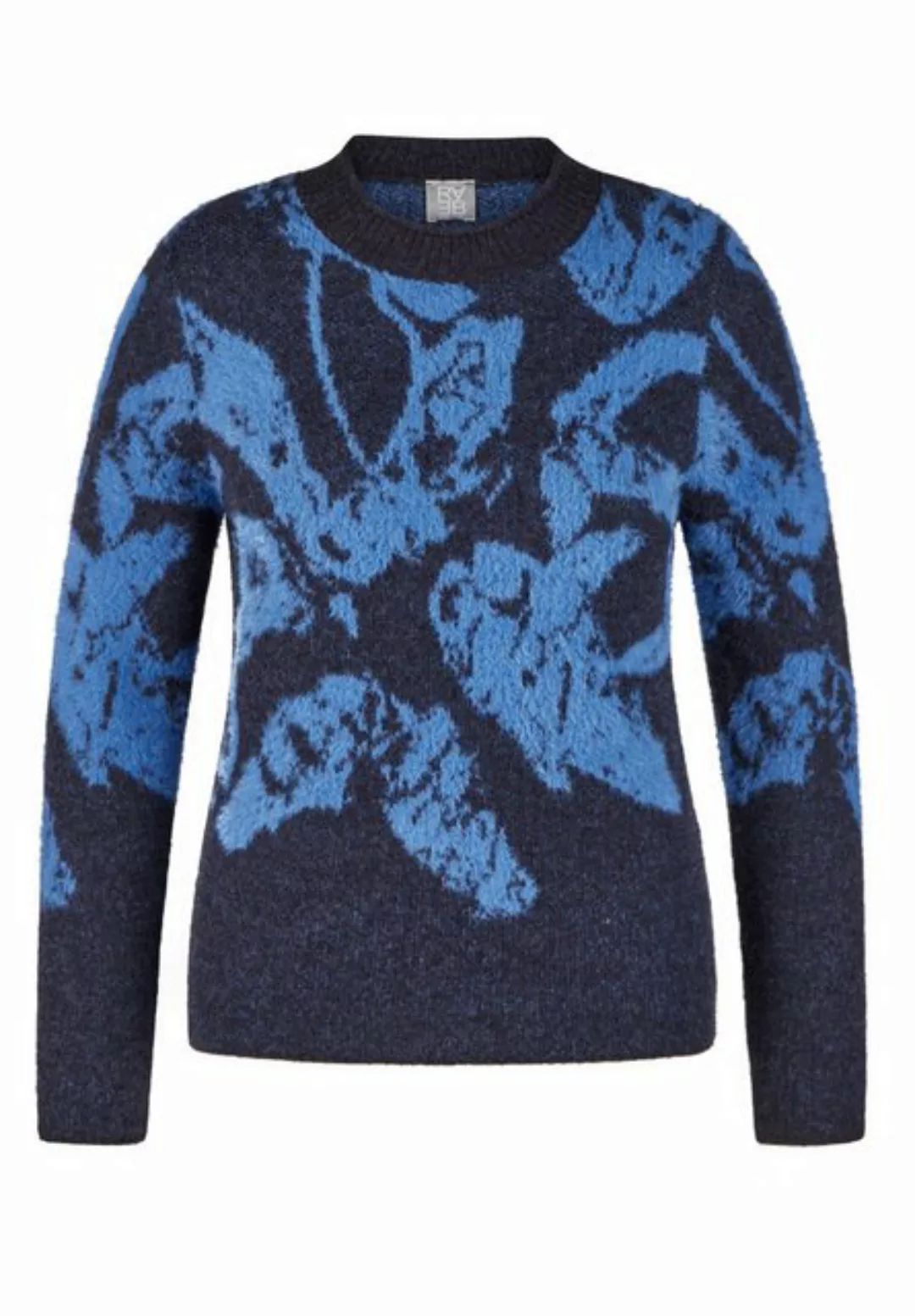 Rabe Strickpullover "RABE Pullover mit floralem Jacquardmuster" günstig online kaufen