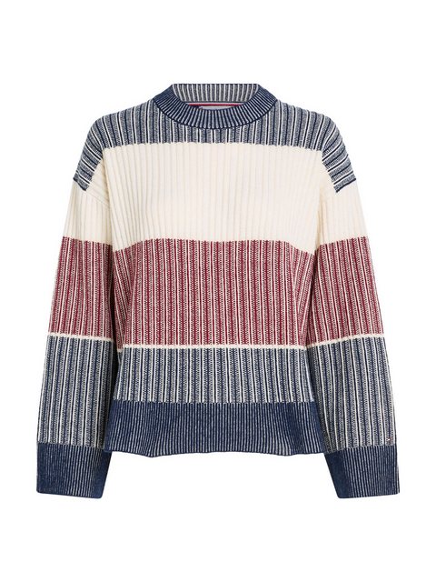 Tommy Hilfiger Strickpullover GLOBAL STP ALL OVER SWEATER (Global Serie TH günstig online kaufen