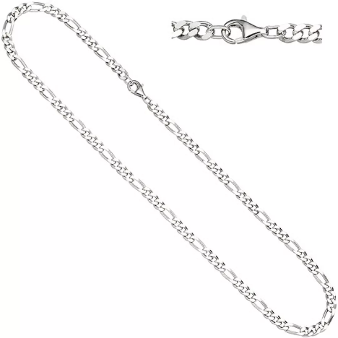 SIGO Figarokette 925 Silber diamantiert 50 cm Kette Halskette Silberkette K günstig online kaufen