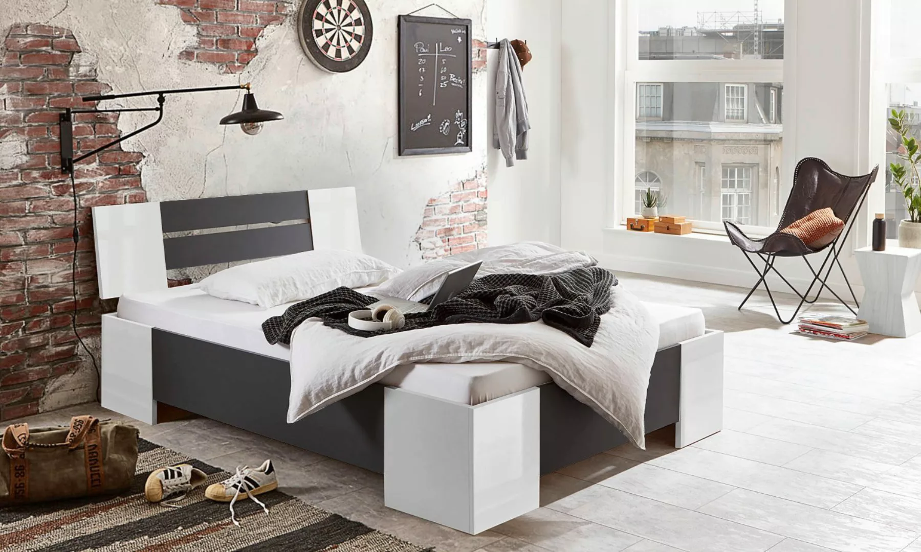 BMG Möbel Futonbett Graz (Bett 140x200 günstig online kaufen