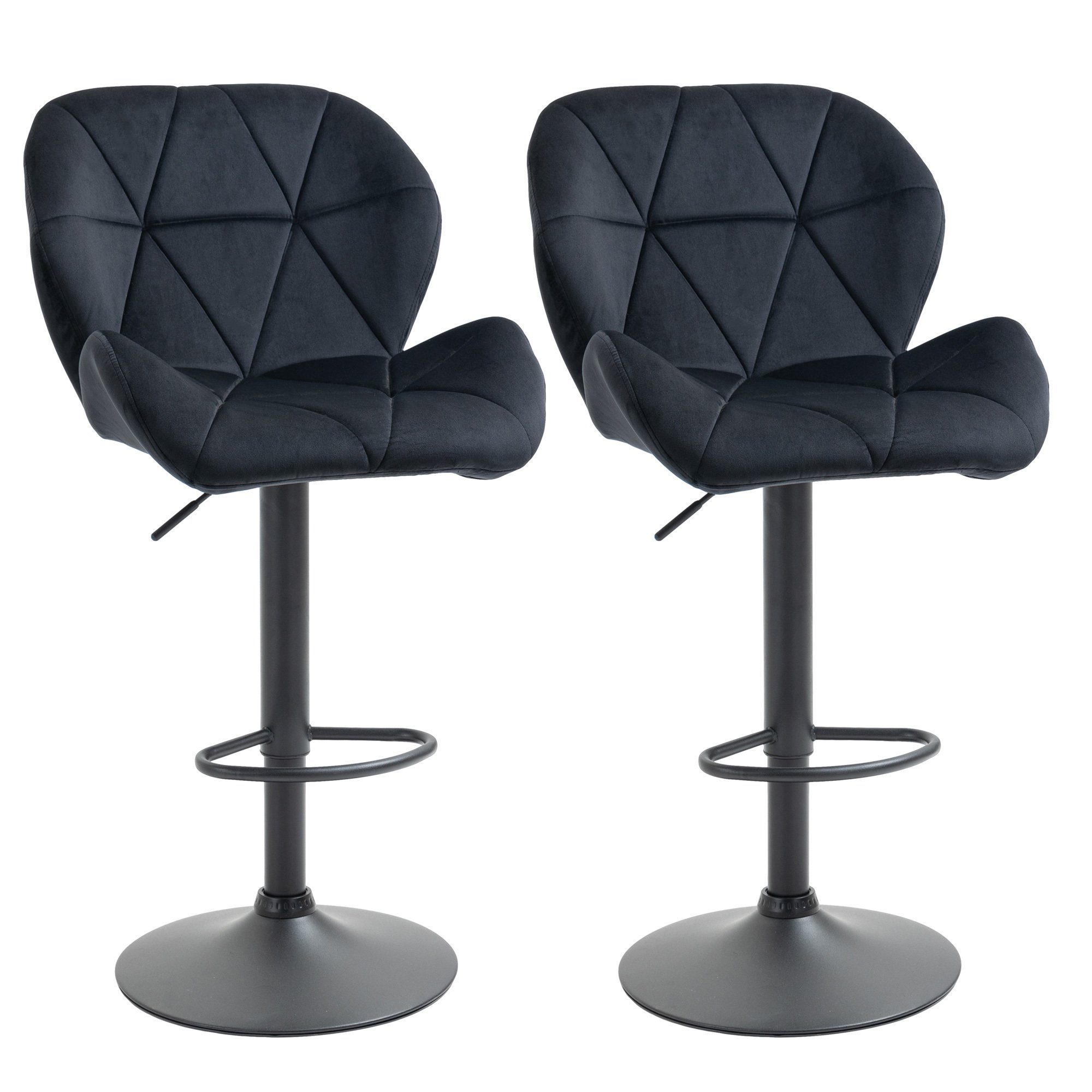 HOMCOM Barhocker Barhocker 2-er Set, Verstellbare günstig online kaufen