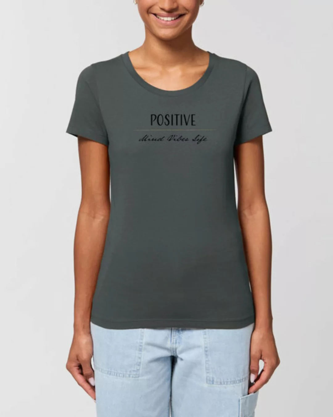 Bio Damen T-shirt Amorous "Positive Vibes" Von Human Family günstig online kaufen