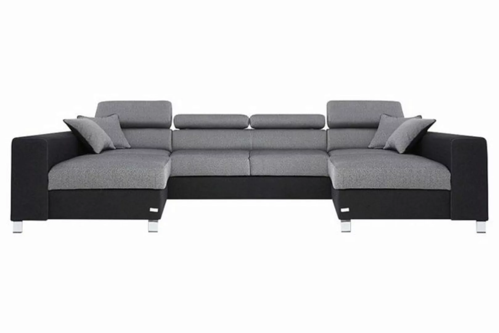 JVmoebel Ecksofa, Wohnlandschaft Bettfunktion Stoff Ecksofa U-Form Sofa Cou günstig online kaufen