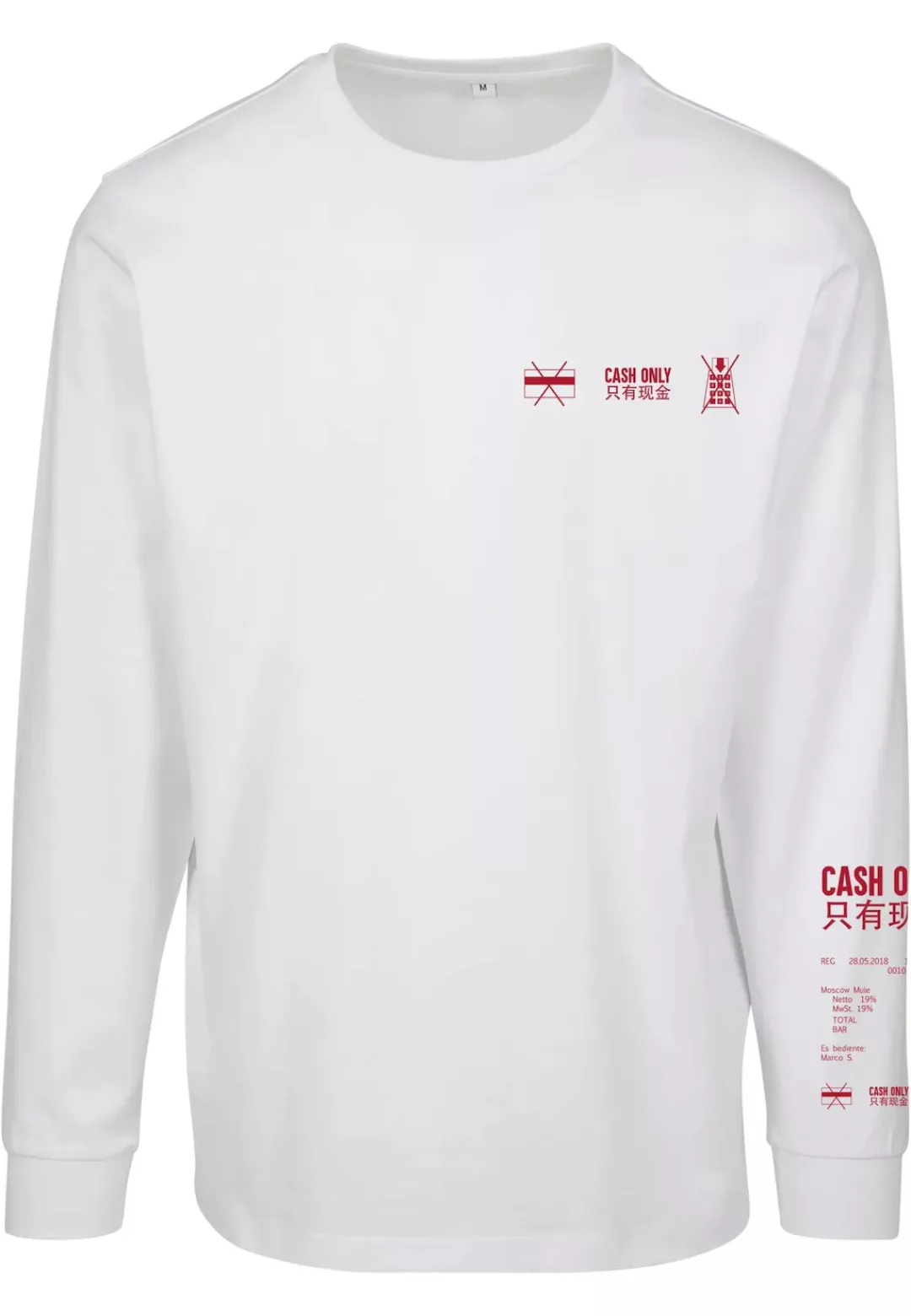 MisterTee Longsleeve "MisterTee Herren Cash Only Longsleeve" günstig online kaufen