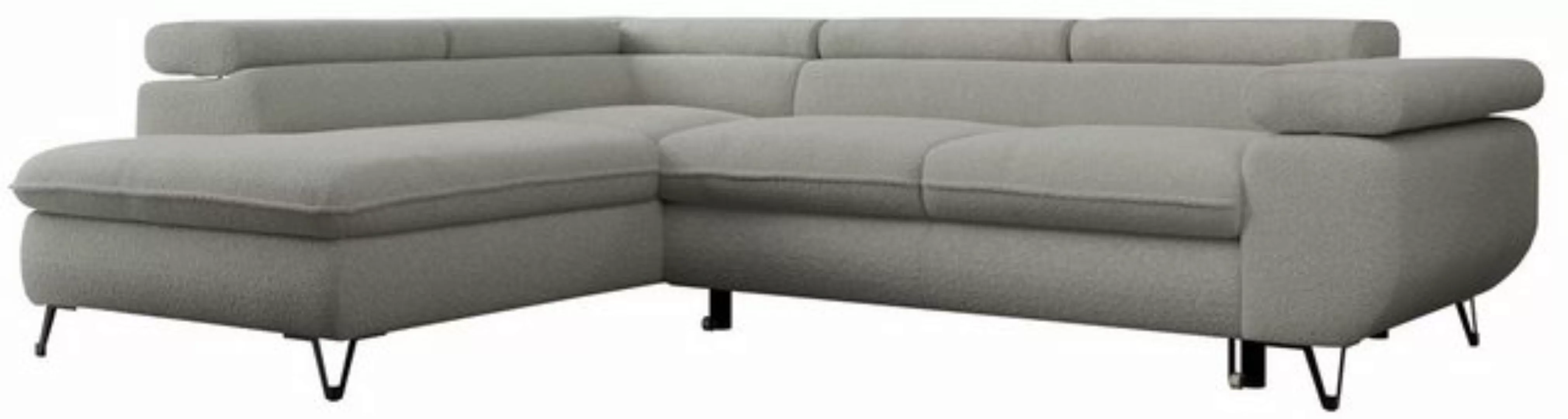 MKS MÖBEL Ecksofa PEDRO L, Set, HR35-Schaum, Metallbeinen, Wellenfedern, L- günstig online kaufen