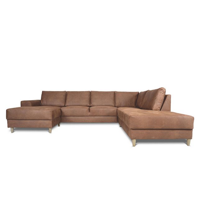 ebuy24 Sofa Nordic Usofa rechts gewendet Cognacfarben Leder. günstig online kaufen