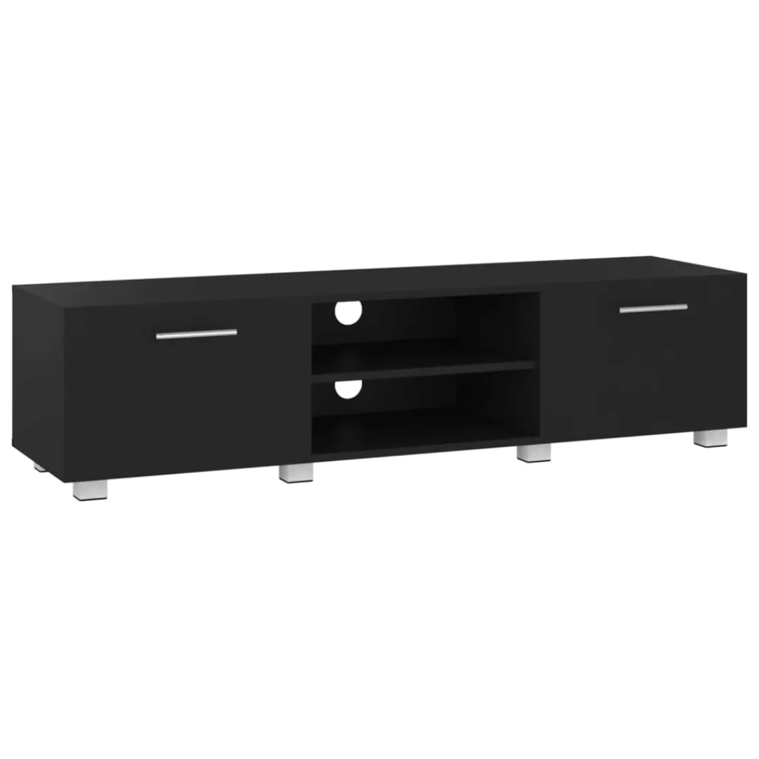 Vidaxl Tv-schrank Schwarz 140x40x35 Cm Holzwerkstoff günstig online kaufen