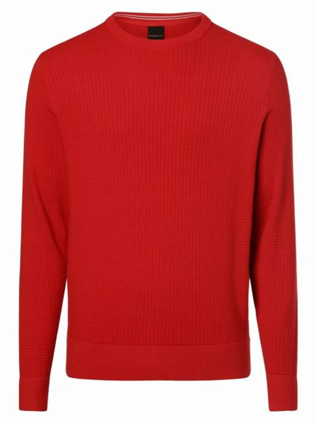 bugatti Sweatshirt HERREN PULLOVER 1/1 ARM, rot günstig online kaufen