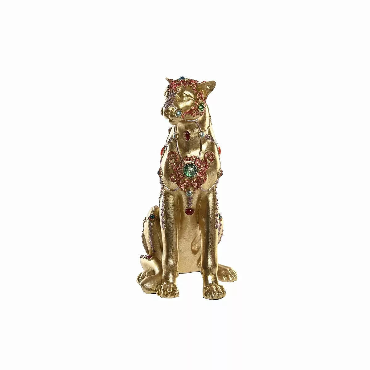 Deko-figur Dkd Home Decor Leopard Harz Kolonial (25,5 X 17 X 33 Cm) günstig online kaufen