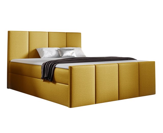 Furnix Boxspringbett LARSH 120-200x200 Doppelbett mit Topper & Bettkasten S günstig online kaufen