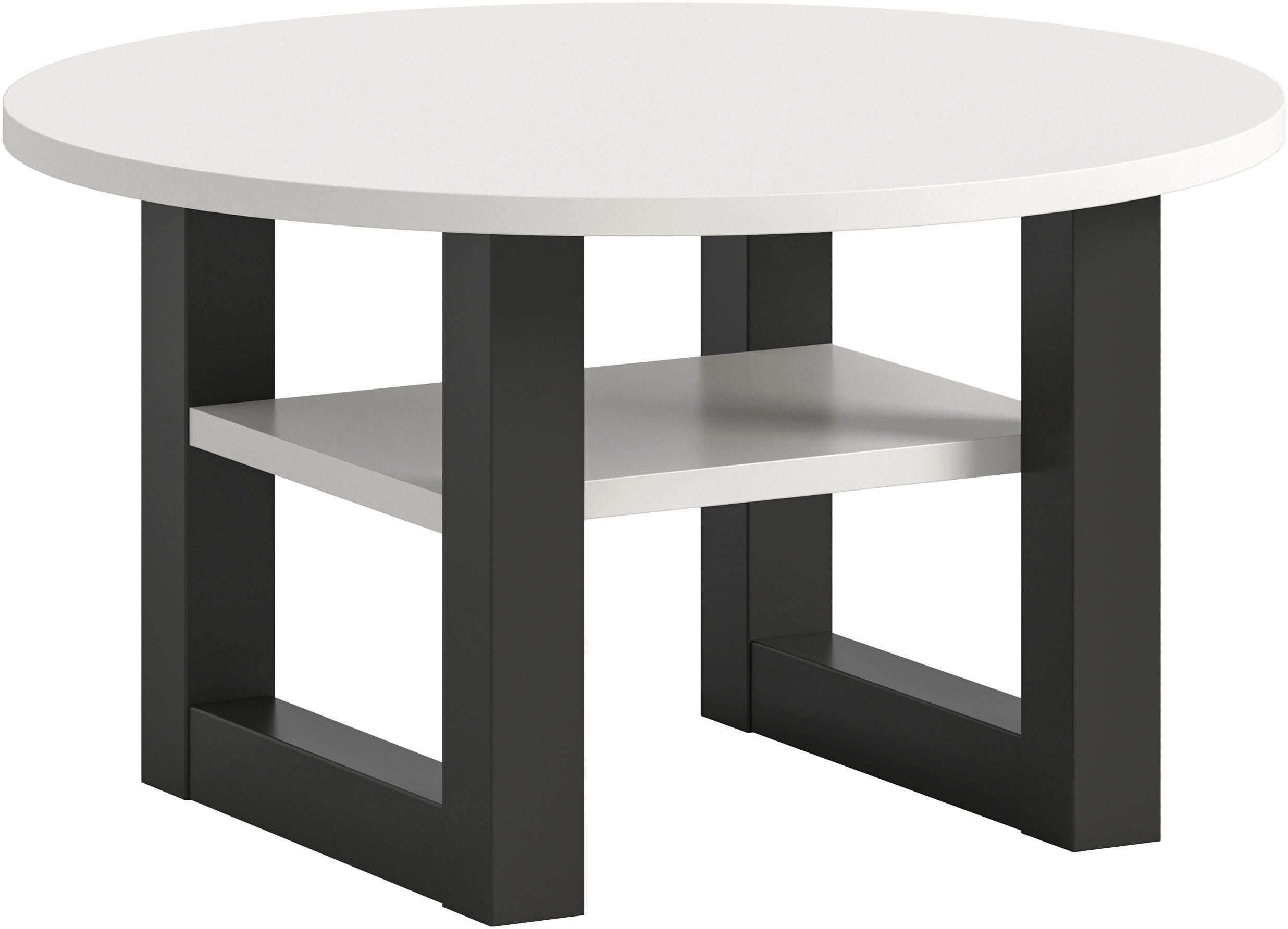 INOSIGN Couchtisch "Rail, Ø 75 cm, mit Ablageboden, inklusive Kufengestell" günstig online kaufen