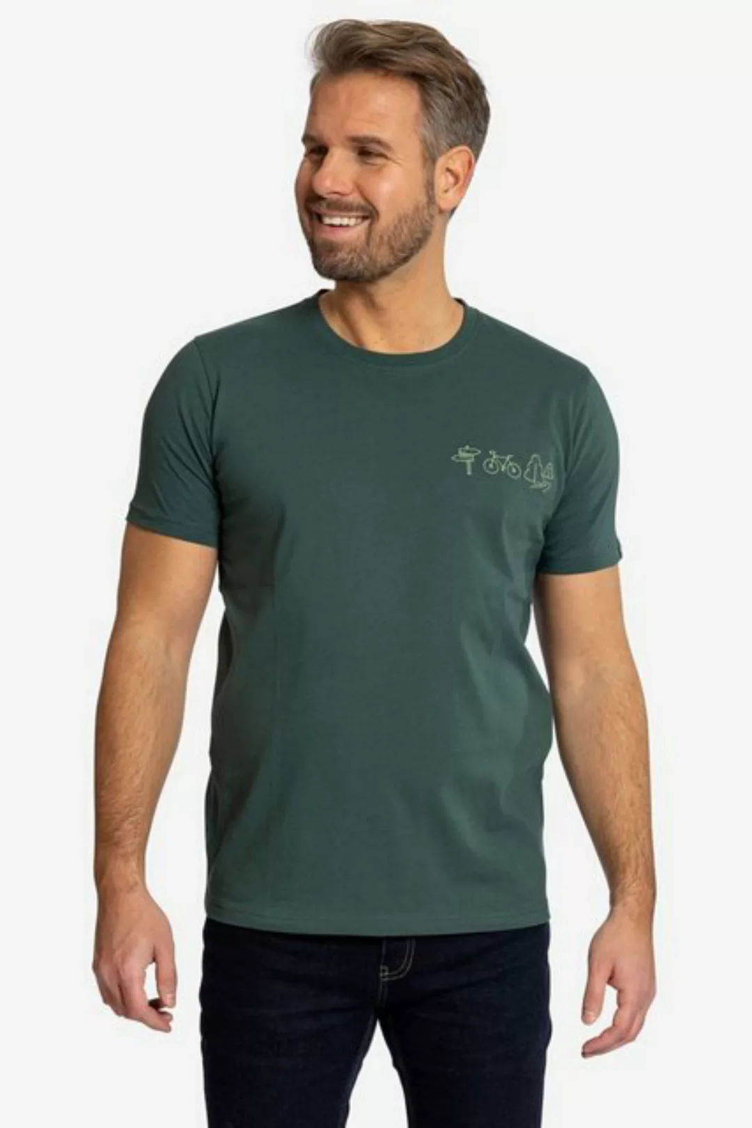 Elkline T-Shirt Radtour Herren T-Shirt GOTS (1-tlg) günstig online kaufen