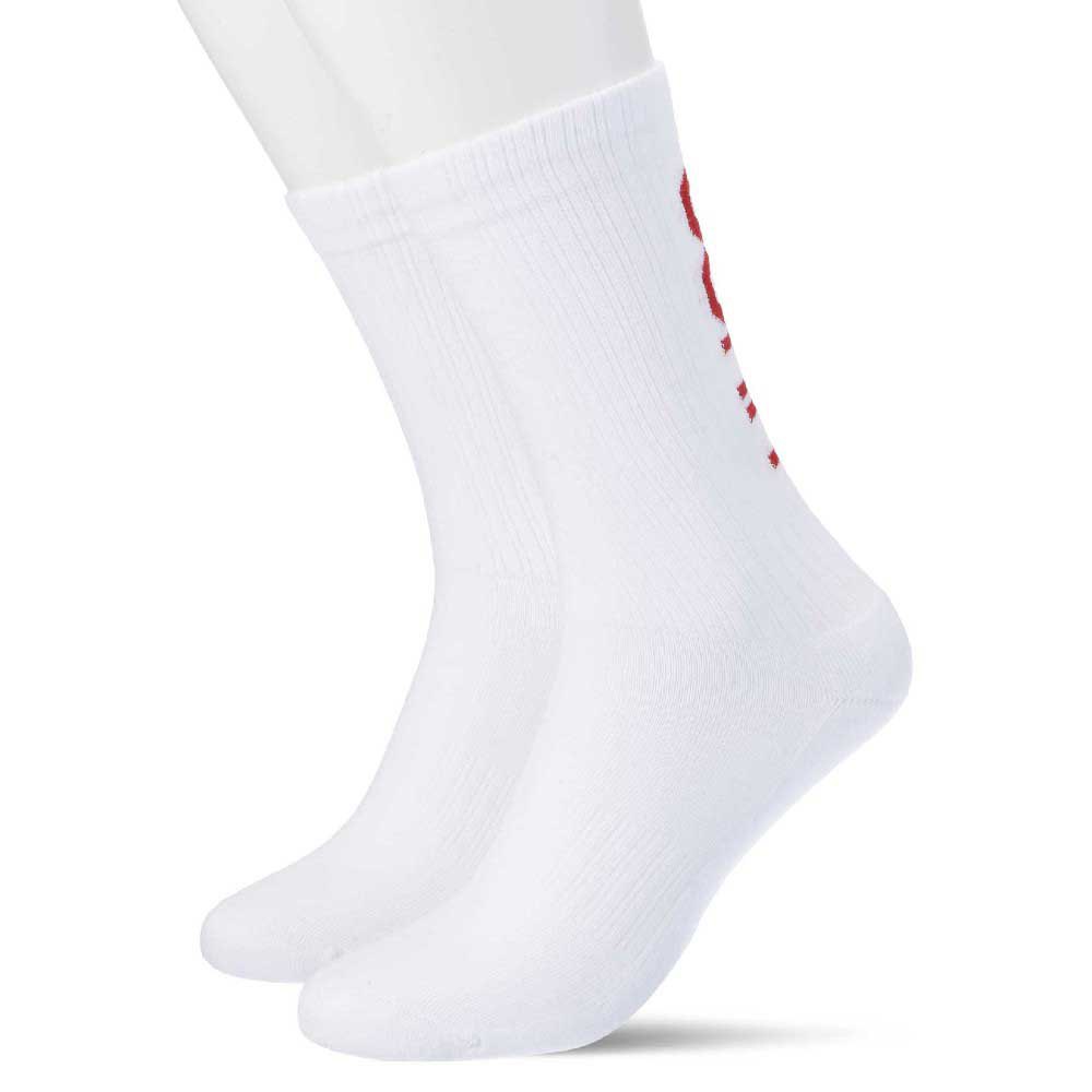 Hugo Rs Rib Logocc Socken 2 Paar EU 43-46 White günstig online kaufen