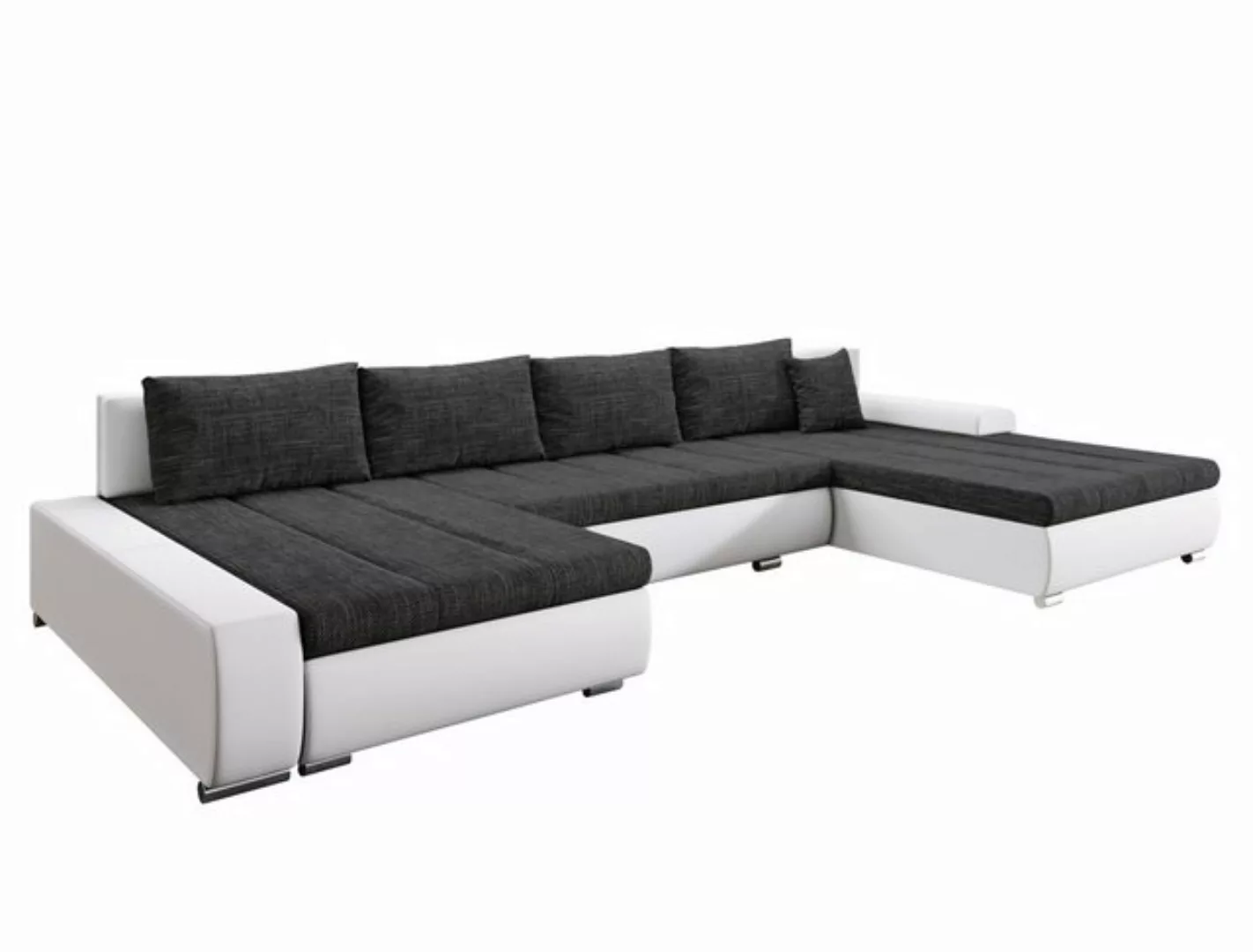 Furnix Ecksofa Elisabetta XXL-Sofa mit Schlaffunktion Couch Schlafsofa in 8 günstig online kaufen