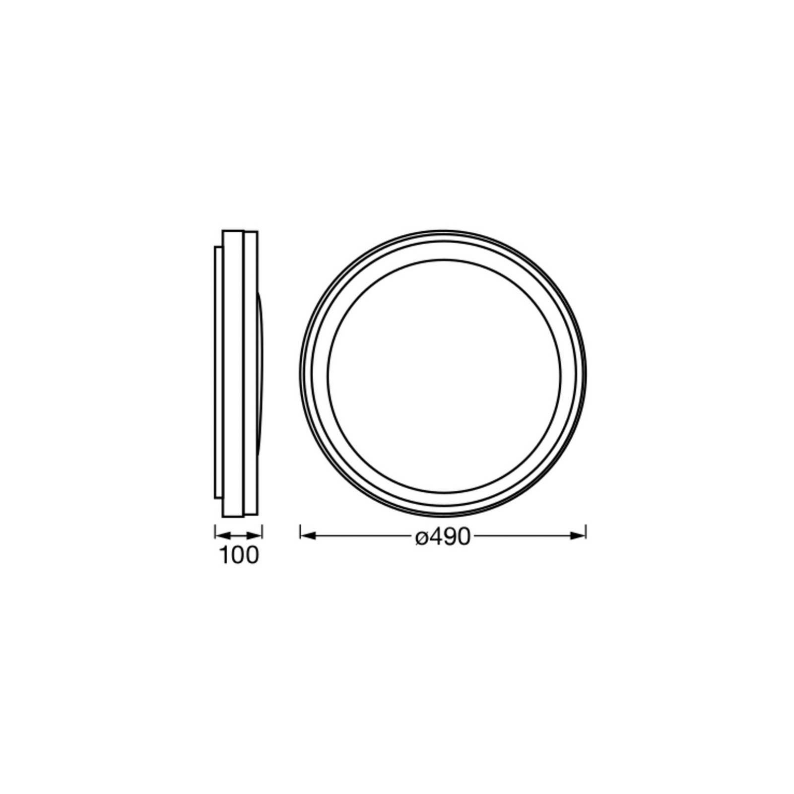 OSRAM SMART+ WiFi Deckenlampe ORBIS ZEST schwarz 50cm RGBCCT günstig online kaufen
